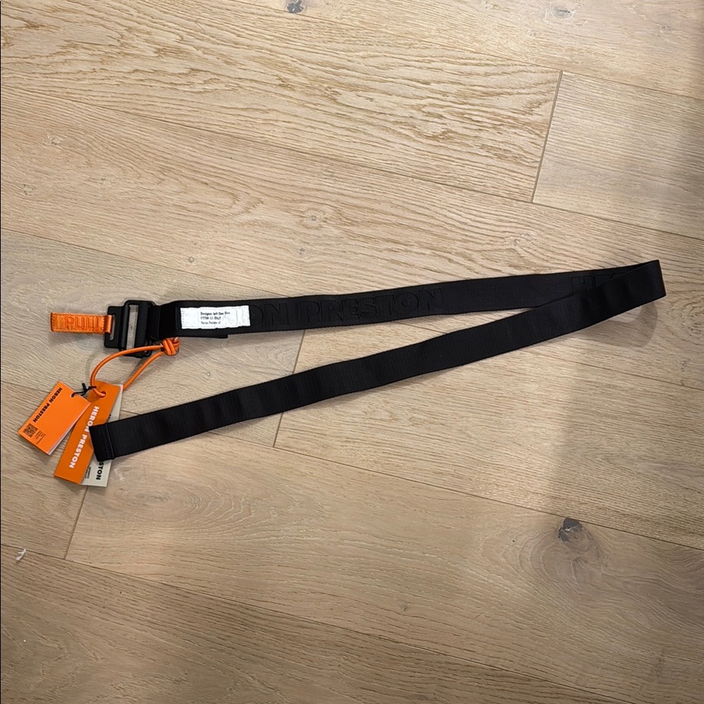 Heron Preston Black and Orange Belt
